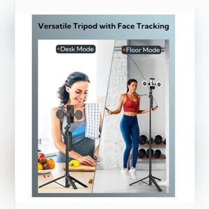 NWT P937 All in One 72 Inch Pro Phone Stand Tripod with Selfie Light and Selfie